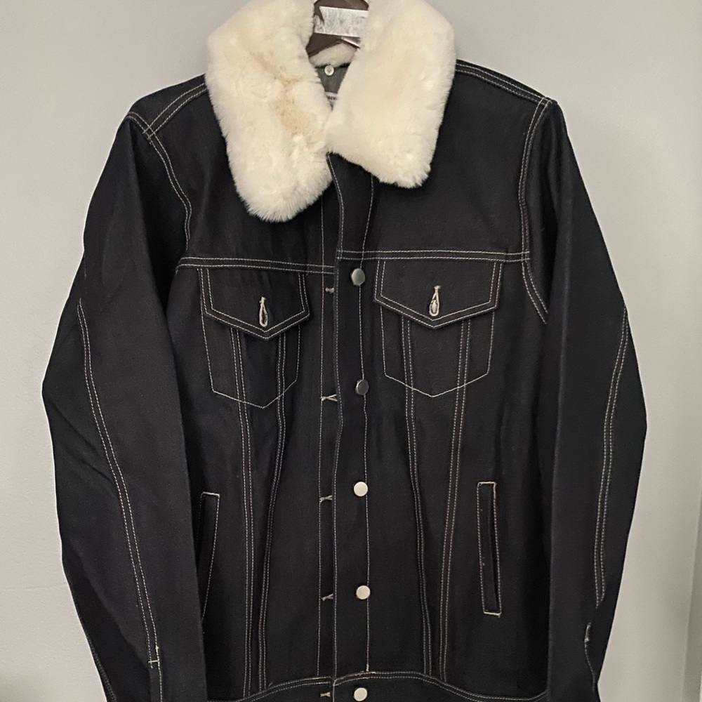 WeWoreWhat Indigo Oversized Jacket
